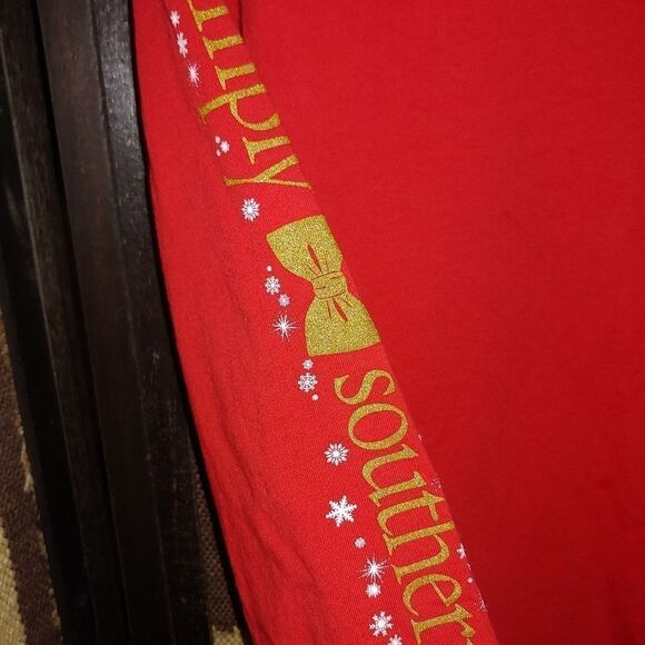 Simply Southern "Tis the Season To Be Preppy". Long sleeved Size Small - Picture 5 of 7
